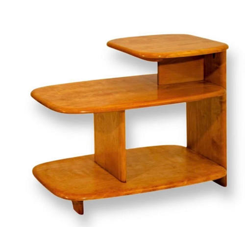 A pair of Heywood Wakefield 
Surfboard step Tables
450 each
